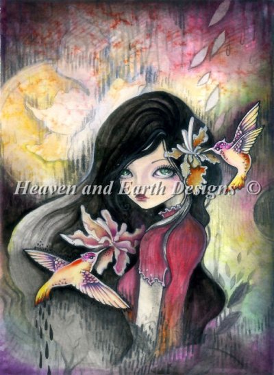Diamond Painting Canvas - QS Hummingbirds - Click Image to Close